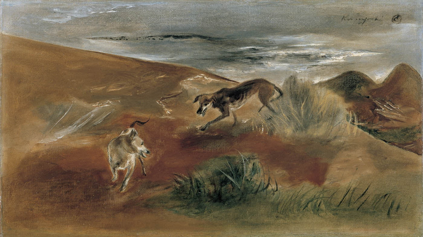 Landscape with Two Dogs